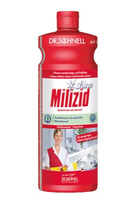 Dr. Schnell Milizid Shine 3-Phasen, Sanitärreiniger und Kalklöser, 1 Flasche, 1 Liter