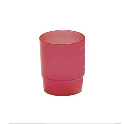 melipul Medizinbecher Mehrweg, Kunststoff, mit Graduierung, stapelbar, 60 Stück, 25 ml