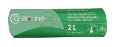 Gefrierbeutel, 34 my, 60 Stück pro Rolle, 2 Liter