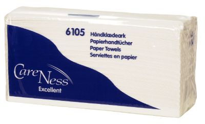 Falthandtuch, 2-lagig, C-Falz, 25g/m² je Lg., zellstoffgebleicht, 23 x 31 cm