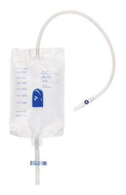 Care flow Beinbeutelsystem 1-Kammer steril, 1 Stück, 30 cm Schlauch, 750 ml