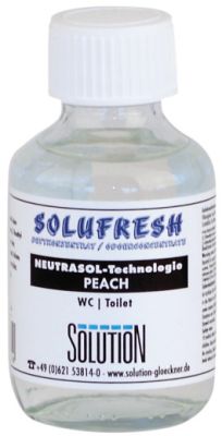 Solufresh Duftkonzentrat Neutrasol Peach, Bad/WC, 4  Flaschen + Vliesträger, 100 ml