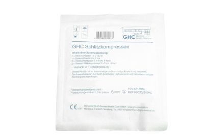 CARE DRESS Schlitzkompressen, steril, Packung = 25 St., sortiert