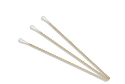 Wattestäbchen mit einseitigem, kleinen Kopf, Holz, 100 Stück/ Beutel, 150 x 2,2 mm