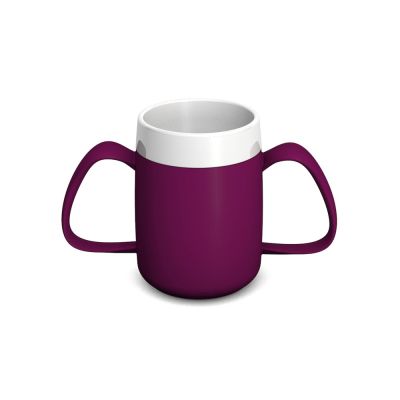 ORNAMIN 2-Henkel-Becher mit Trink-Trick 815, Randfüllmenge 160 ml, aus PP/PP, 1 Stück, 11 x 7,1 cm