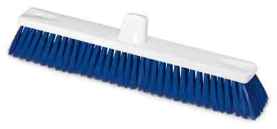 HACCP Großflächenbesen mit Gewinde, Besteckung: blau, weich, PBT-Borste, 45 cm
