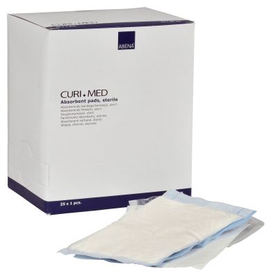 CURI-MED Saugkompresse, steril, 25 x 1 Stück, 10 x 20 cm