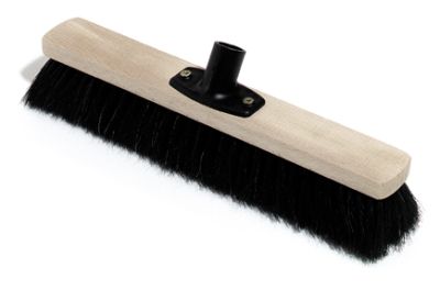 Saalbesen Holz, Power Stick, Besteckung: Rosshaar, 40 cm