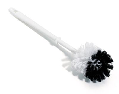 WC-Bürste, Kunststoff, Besteckung: PP, mit Schmutzzone, 38 cm