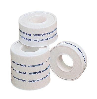 YPSIPOR Heftpflaster, Vlies, Schutzring, 1 Rolle, 1,25 cm x 5 m