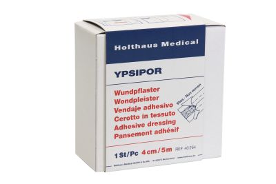 YPSIPOR Wundpflaster, VLIES, Spenderbox, 1Rolle, 4 cm x 5 m