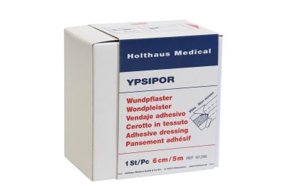YPSIPOR Wundpflaster, VLIES, Spenderbox, 1 Rolle, 6 cm x 5 m