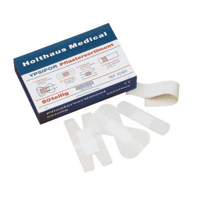 YPSIPOR Pflastersortiment sensitive, Vlies, 50 Stück / 5 Pflastersorten, diverse Größen