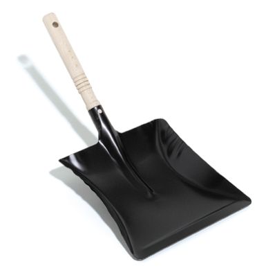 Kehrschaufel Metall, mit Holzgriff, 22 cm