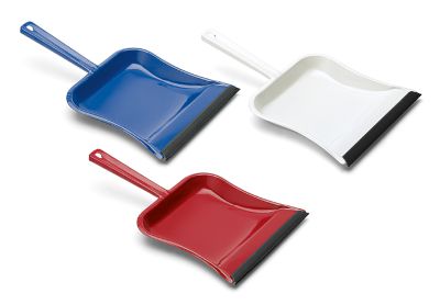 Kehrschaufel Metall, lackiert, mit Lippe, 24 cm