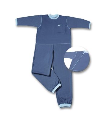 Suprima Patientenoverall, lang, RV seitlich, Baumwolle / Polyester, x-large