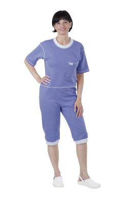 Suprima Patientenoverall, kurz, Rücken-RV, Baumwolle / Polyester, small