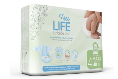 BBcash Freelife Maxi / 7-14 kg / Gr.4, 2 x 48 Stück, Bauchumfang 38 - 60 cm, 48,8 x 31/34 cm