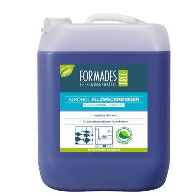 FORMADES FREE Alkohol-Allzweckreiniger, Kennzeichnungsfrei, 10 Liter