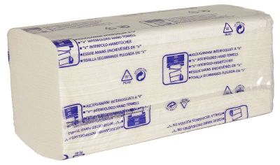 Falthandtuch, 2-lagig, Multifalz, 19g/m² je Lg., 100% Zellstoff, 20 x 190 =3800 Stk, 25 x 21,5 cm