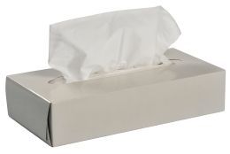 Kosmetiktücher, 2-lagig, Zellstoff, 40 x 100 Stück in einer Pappbox, 21 x 21 cm