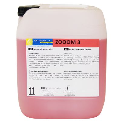 Zooom 3, saurer Allzweckreiniger, 10 Liter