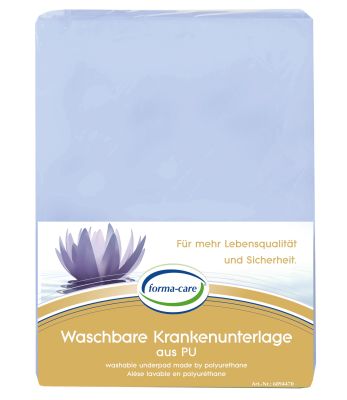 forma-care waschbare Bettschutzauflage PU, 1 Stück, ohne Stecktuch, nicht chlorbleichbar, 85 x 90 cm