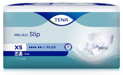 TENA ProSkin Slip Plus XS ConfioAir, 3 x 30 Stück, Umfang: 49 - 74 cm, x-small