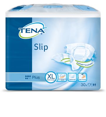 TENA ProSkin Slip Plus XL ConfioAir, 3 x 30 Stück, Umfang: 120-160 cm, xlarge