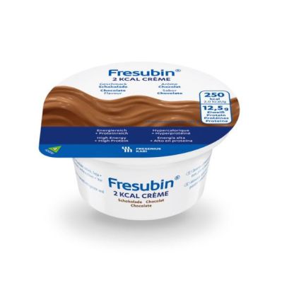 Fresubin 2 kcal Crème, mit Ballaststoffen, Hochkalorisch, Schokolade, Plastikbecher, 24 x 125 g