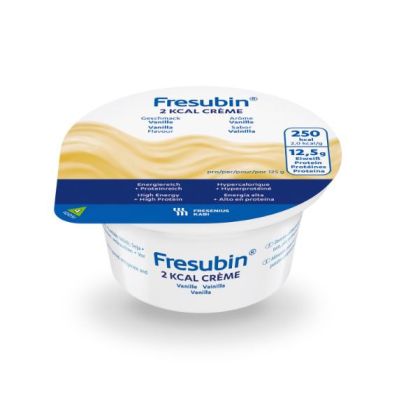 Fresubin 2 kcal Crème, ballaststofffrei, Hochkalorisch, Vanille, Plastikbecher, 24 x 125 g