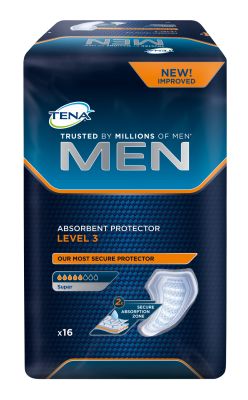 TENA MEN Active Fit Level 3, 6 x 16 Stück / 10mm dünn, 27 x 22,8 cm