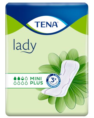 Tena lady mini plus, 16 Stück, 25,5 x 9,5 cm
