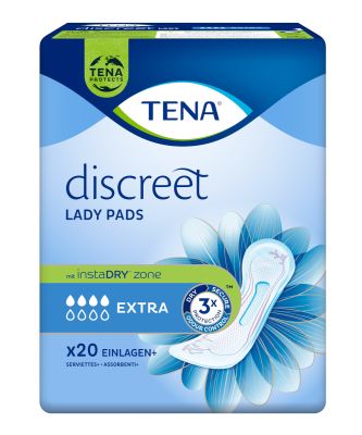 TENA Lady Discreet Extra, 12 x 20 Stück / 11mm dünn, 31,2 x 11 cm