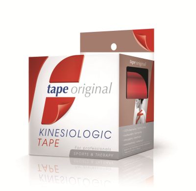 Tape original, kinesiologic tape, rot, 1 Rolle, 5 m x 5 cm