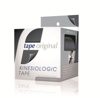 Tape original, kinesiologic tape, schwarz, 1 Rolle, 5 m x 5 cm