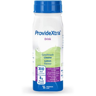 ProvideXtra DRINK, ohne Ballaststoffe&Milcheiweiß , Hochkalorisch, Limone, EasyBottle, 24 x 200 ml