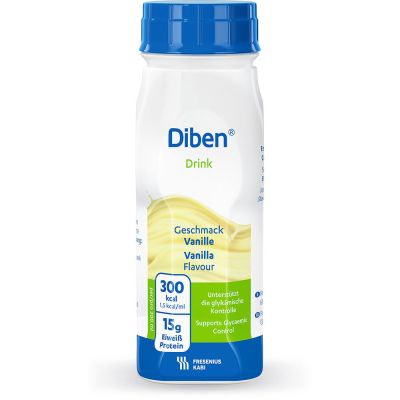 Diben DRINK, mit Ballaststoffen, Hochkalorisch, Vanille, EasyBottle, 24 x 200 ml