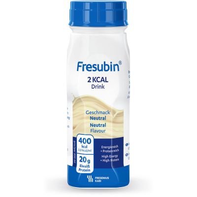 Fresubin 2 kcal DRINK, ohne Ballaststoffe, Hochkalorisch, Neutral, EasyBottle, 24 x 200 ml
