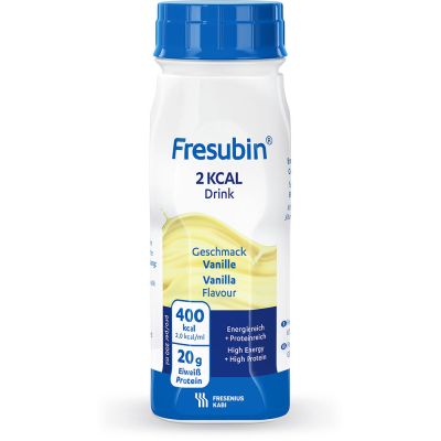 Fresubin 2 kcal DRINK, ohne Ballaststoffe, Hochkalorisch, Vanille, EasyBottle, 24 x 200 ml
