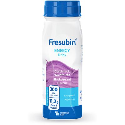 Fresubin energy DRINK, ohne Ballaststoffe, Hochkalorisch, Waldfrucht, EasyBottle, 24 x 200 ml