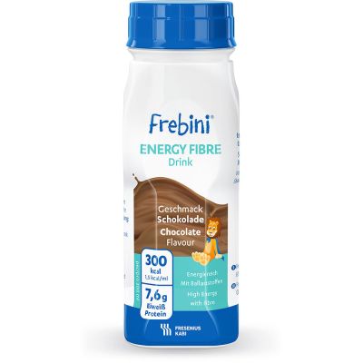 Frebini energy fibre DRINK, mit Ballaststoffen, Hochkalorisch, Schokolade, EasyBottle, 24 x 200 ml