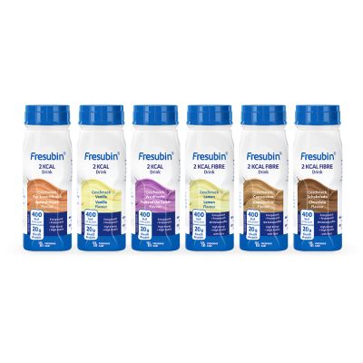 Fresubin 2 kcal fibre DRINK,z.T.mit Ballaststoffen, Hochkalorisch, Mischkarton, EasyBottle, 24 x 200 ml