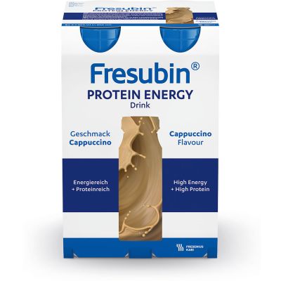 Fresubin protein energy DRINK, eiweißreich, Hochkalorisch, Cappuccino, EasyBottle, 4 x 200 ml