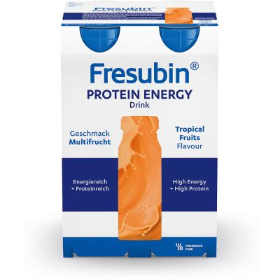 Fresubin protein energy DRINK, eiweißreich, Hochkalorisch, Multifrucht, EasyBottle, 4 x 200 ml