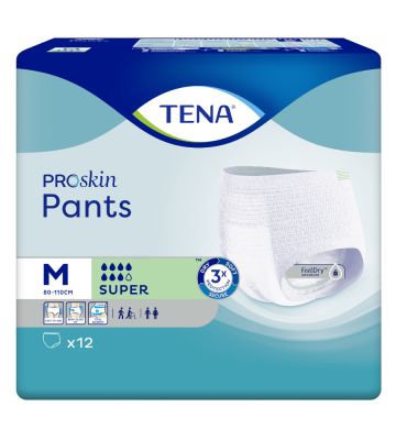 TENA Pants Super M, 4 x 12 Stück, Umfang: 80 - 110 cm, medium