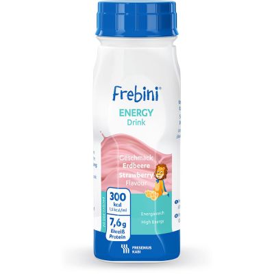Frebini energy DRINK, ohne Ballaststoffen, Hochkalorisch, Erdbeere, EasyBottle, 24 x 200 ml