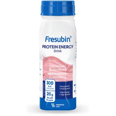 Fresubin protein energy DRINK, eiweißreich, Hochkalorisch, Walderdbeere, EasyBottle, 24 x 200 ml