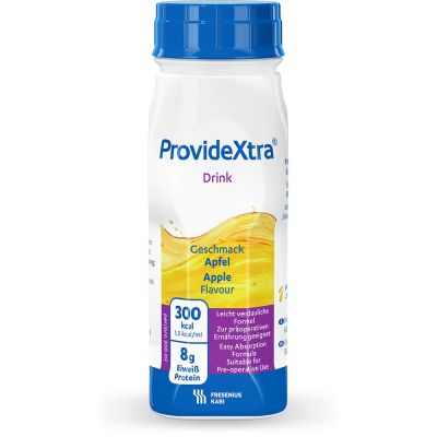 ProvideXtra DRINK, ohne Ballaststoffe&Milcheiweiß , Hochkalorisch, Apfel, EasyBottle, 24 x 200 ml