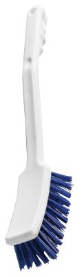 Haug Stielbürste mit langem Griff, Besatz: blau, ungeschlitzt, hart, 40 cm
